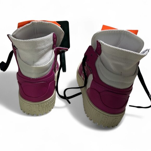 OFF-WHITE Women's Sneakers Off-Court 3.0 High-Top Fuschia Pink sz 36 NWOT - Picture 3 of 14